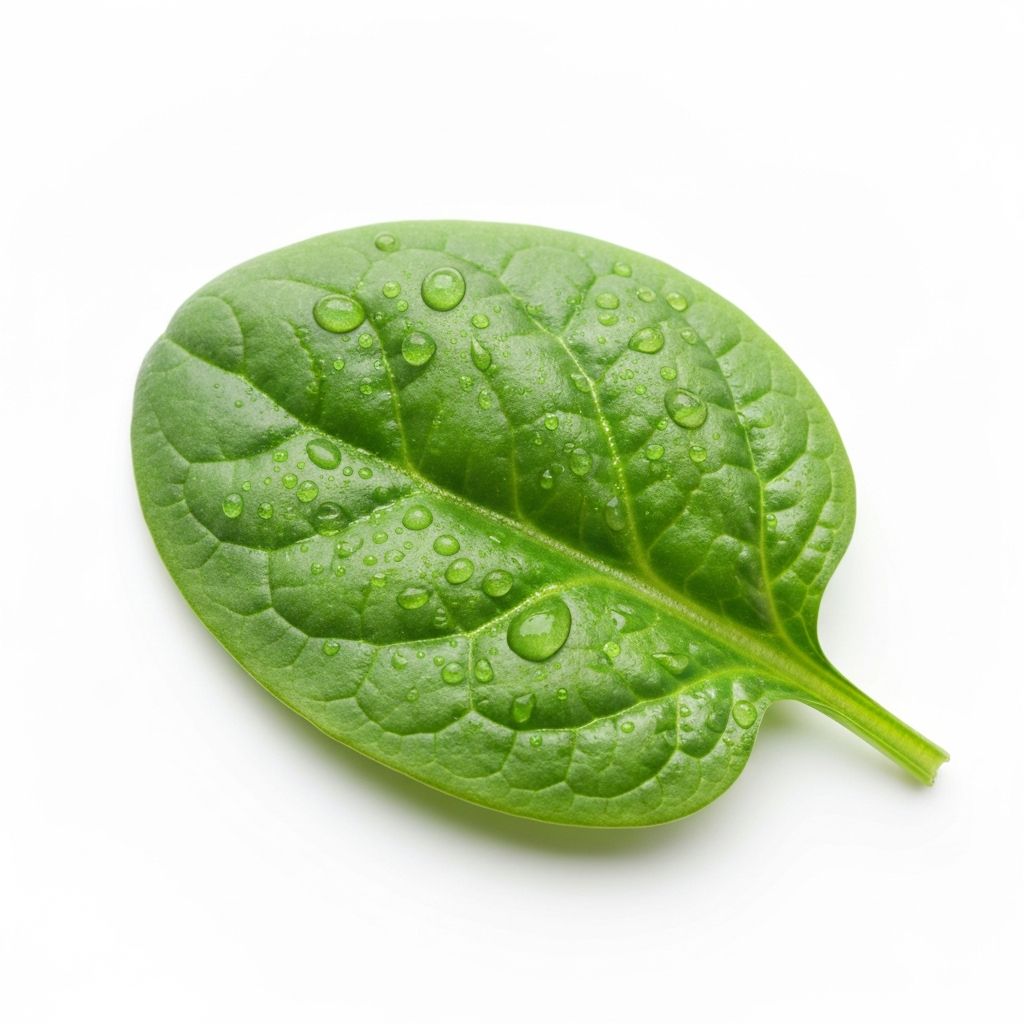 Fresh spinach representing nutrient density